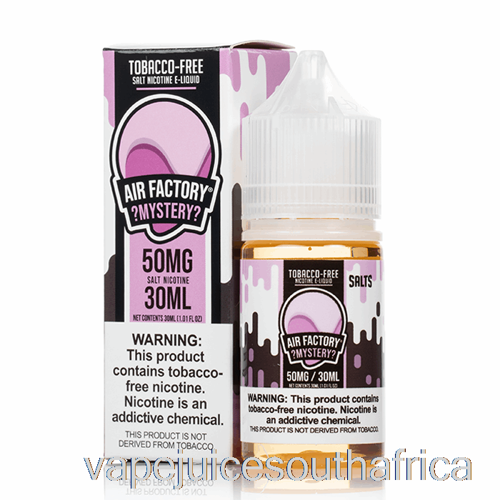 Vape Juice South Africa Mystery Salts - Air Factory Synthetic - 30Ml 36Mg